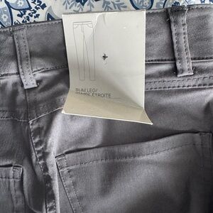 NWT H&M Charcoal Trousers with Gold Accents